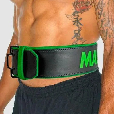 MFB-302 Quick Release Belt 4" 10mm Black/Green - YakSports