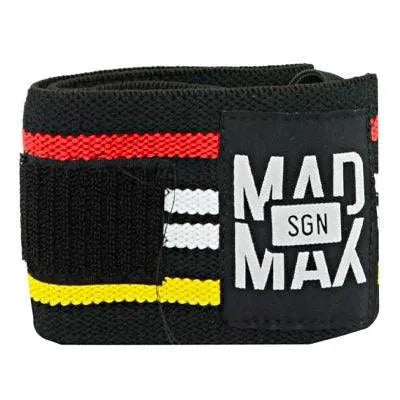 WRIST WRAPS 18" (46 cm) Nero/Righe Rosso Giallo Bianco - YakSports