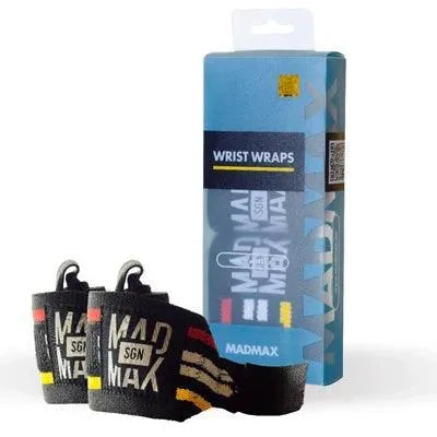 WRIST WRAPS 18" (46 cm) Nero/Righe Rosso Giallo Bianco - YakSports