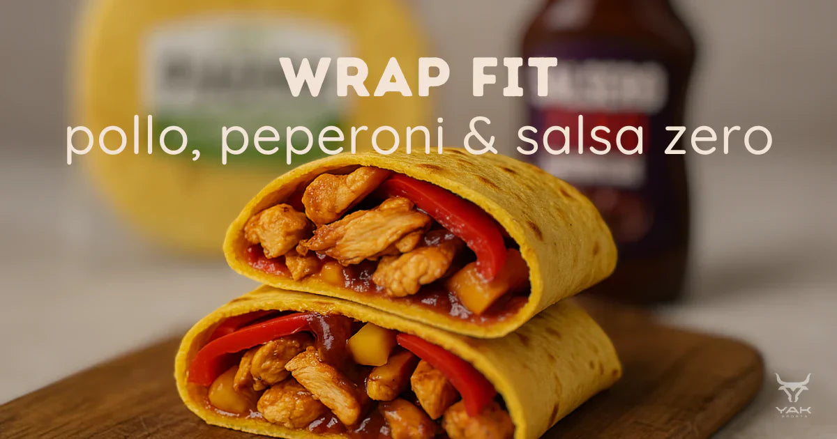 Wrap fit con pollo, peperoni e salsa zero: ricetta light e proteica perfetta per pranzo o cena dietetica