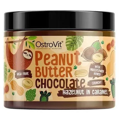 Crema di Arachidi al Cioccolato con Nocciole caramellate 500 g - YakSports