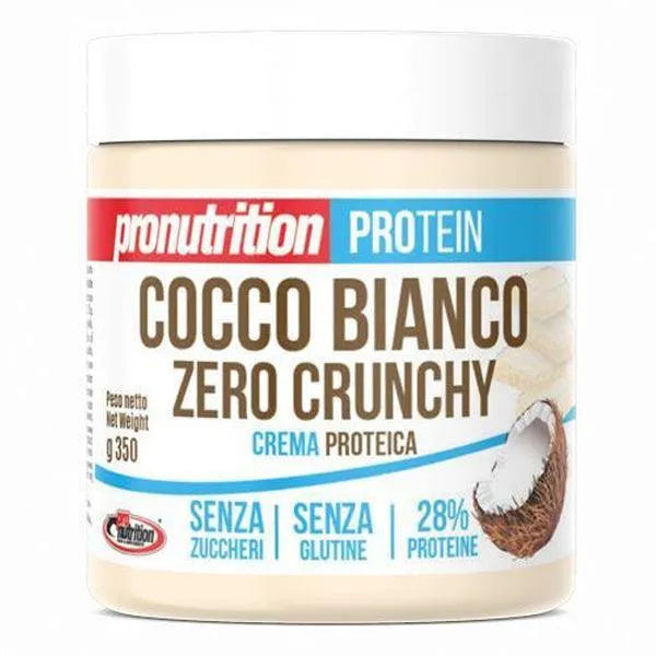 Crema proteica zero 350 g Cocco Bianco Crunchy - YakSports