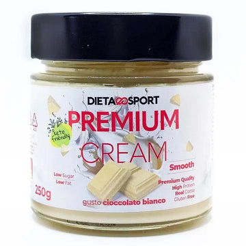 Dietaesport Premium Cream - Crema proteica da 250g gusto cioccolato bianco