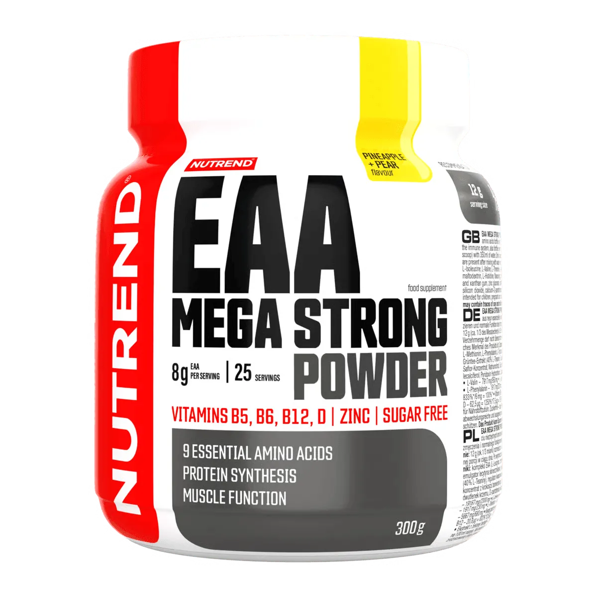 EAA Mega Strong 300g Ananas e Pera Aminoacidi Essenziali - Nutrend