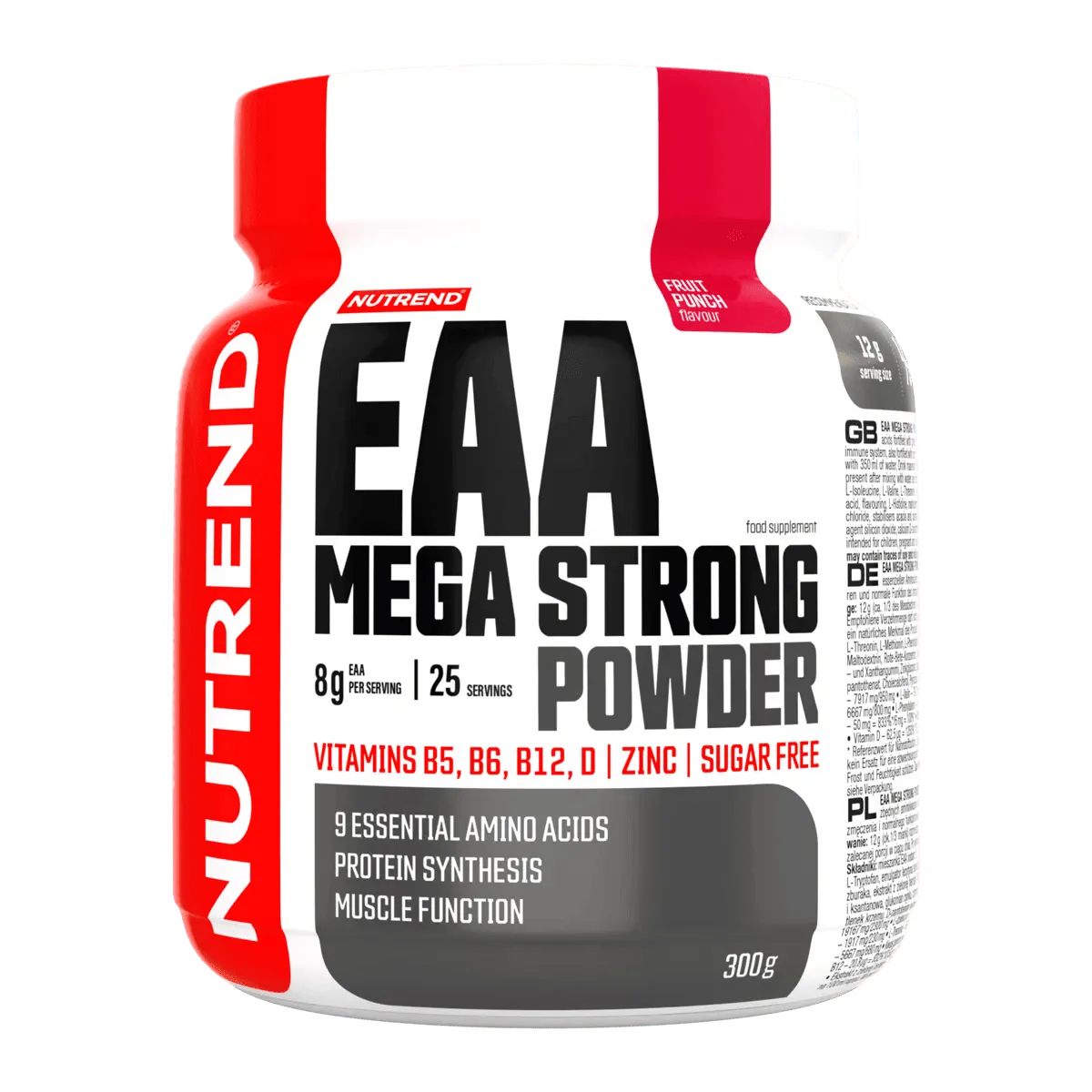 EAA Mega Strong 300g Mix Frutti Rossi Aminoacidi Essenziali - Nutrend