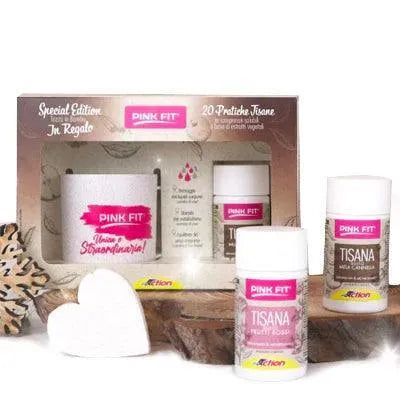 Kit Pink Fit Tisana + Tazza (Breve Scadenza) - Mela Cannella - YakSports