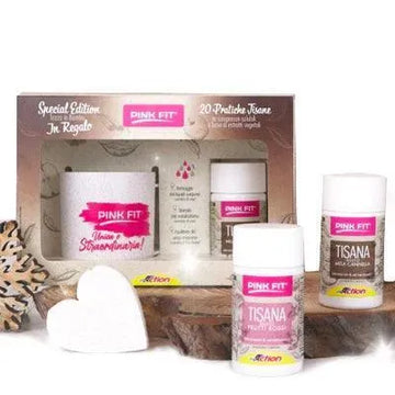 Kit Pink Fit Tisana + Tazza (Breve Scadenza) - Mela Cannella - YakSports