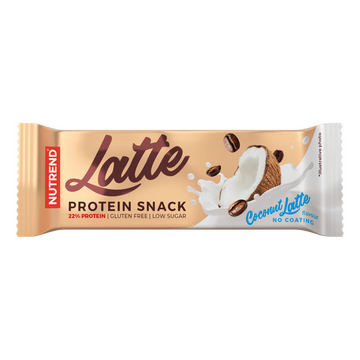 Barretta proteica Nutrend gusto Cocco e Latte senza glutine e senza caffeina