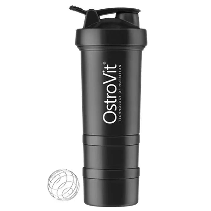 Premium Shaker 450 ml with 2 pill boxes and mixing ball - YakSports