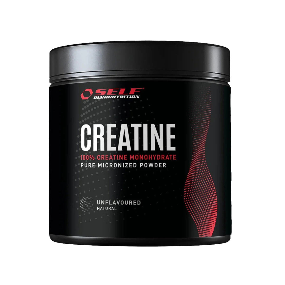 Confezione di 100% Creatina Monoidrato micronizzata Self Omninutrition non aromatizzata 250 grammi