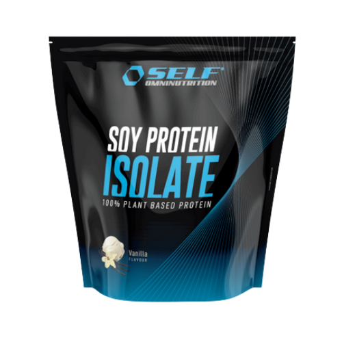 Self Omninutrition - proteine della soia isolate gusto vaniglia 1kg senza glutine e senza lattosio
