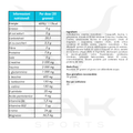 Valori Nutrizionali Creaport 600g - Nutrend