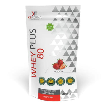 Whey Plus 80 480 g - Fragola - KeForma