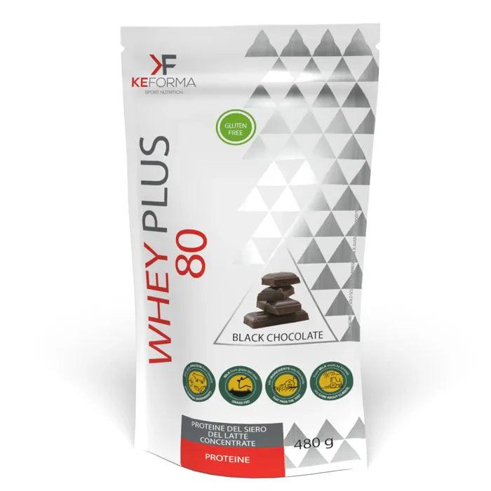 Whey Plus 80 480 g - Black Chocolate - KeForma