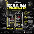 Anderson 811 BCAA Unlimited con aminoacidi ramificati in rapporto 8:1:1 e vitamina B6, disponibile nei formati da 100 e 200 compresse