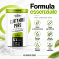 Glutamine Pure Anderson 500 g con 100% L-Glutammina, senza aromi, zuccheri e additivi