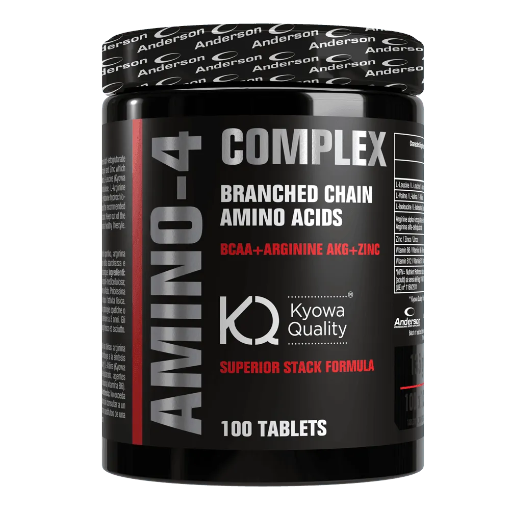 Anderson Research Amino-4 Complex BCAA 2:1:1 con arginina AKG 100 compresse