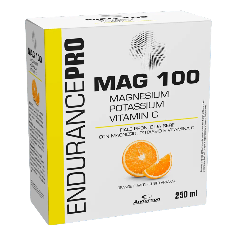 Anderson Research MAG 100 magnesio citrato e vitamina C 10 fiale da 25 ml gusto arancia