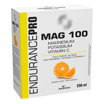 Anderson Research MAG 100 magnesio citrato e vitamina C 10 fiale da 25 ml gusto arancia
