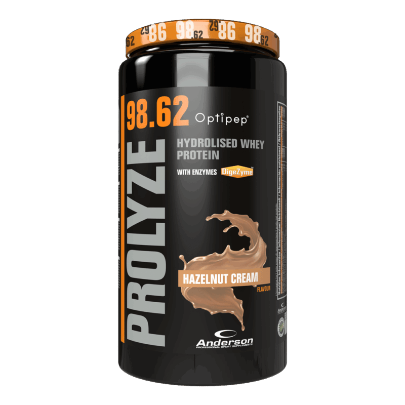 Anderson Research Prolyze 98.62 Optipep proteine whey idrolizzate polvere 800g gusto nocciola