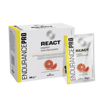 Anderson Research React Vitargo polvere 20 bustine da 25g gusto arancia rossa