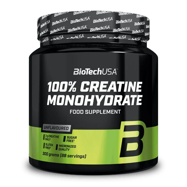 BioTechUSA 100% Creatine Monohydrate micronizzata polvere 300g non aromatizzata