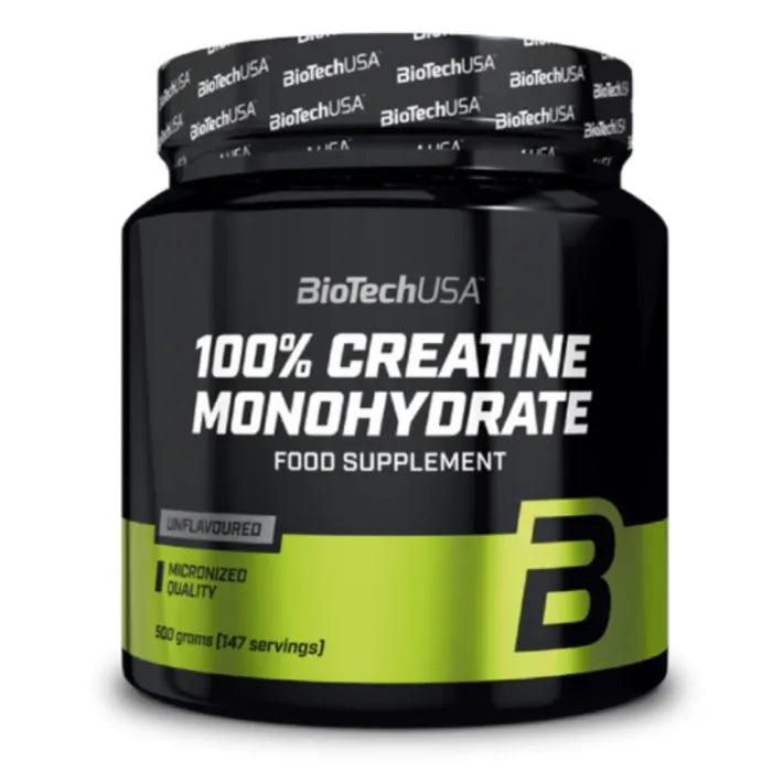 BioTechUSA 100% Creatine Monohydrate micronizzata polvere 500g non aromatizzata