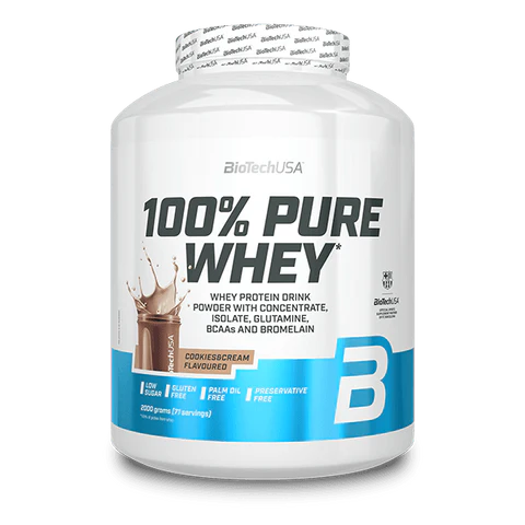 BioTechUSA 100% Pure Whey polvere 2000g gusto biscotto e crema