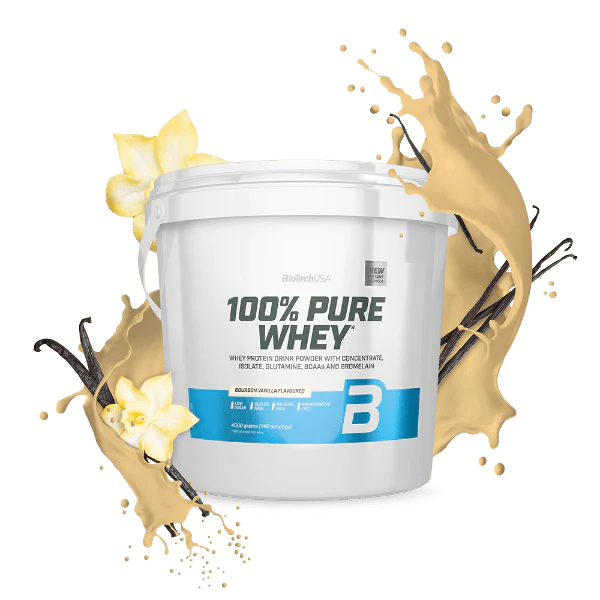 BioTechUSA 100% Pure Whey polvere 4000g gusto vaniglia