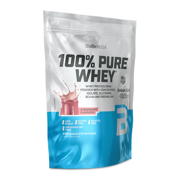 BioTechUSA 100% Pure Whey polvere 400g gusto fragola