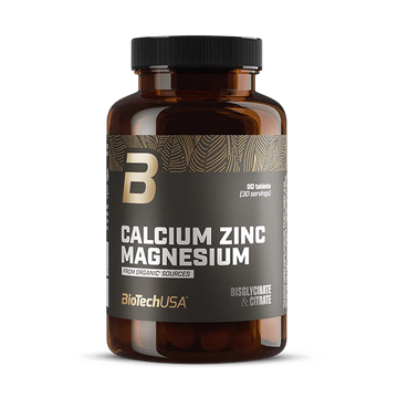 BioTechUSA Calcium Zinc Magnesium da fonti organiche 90 compresse