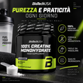BioTechUSA 100% Creatine Monohydrate 500 g, formula non aromatizzata micronizzata e facilmente miscelabile
