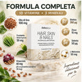 BioTechUSA Hair Skin & Nails con vitamine, minerali, olio di semi di lino, frumento ed estratto di vinacciolo