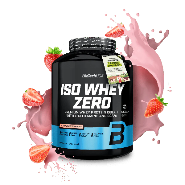 BioTechUSA Iso Whey Zero whey isolate in polvere 1816g gusto fragola