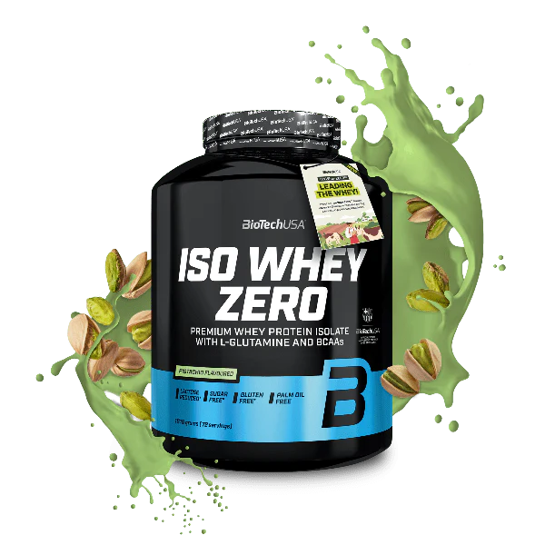 BioTechUSA Iso Whey Zero whey isolate in polvere 1816g gusto pistacchio