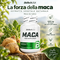 BioTechUSA Maca integratore con estratto naturale di radice di maca, formato da 60 mega capsule e 30 porzioni