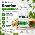 BioTechUSA Maca con 1500 mg di estratto di radice di maca per dose giornaliera, 60 mega capsule e 30 porzioni