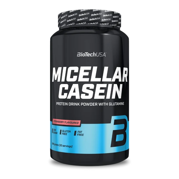 BioTechUSA Micellar Casein caseina micellare polvere 908g gusto fragola