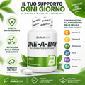 BioTechUSA One-A-Day 100 compresse con vitamina C, vitamina E, zinco, manganese e selenio per la protezione delle cellule dallo stress ossidativo