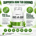 BioTechUSA One-A-Day con vitamina D, calcio e magnesio per il mantenimento di ossa normali e della normale funzione muscolare