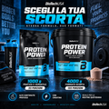 BioTechUSA Protein Power disponibile da 1000 g con 33 porzioni e da 4000 g con 133 porzioni