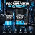 BioTechUSA Protein Power nei formati 1000 g e 4000 g, proteine in polvere ad alto contenuto proteico con creatina