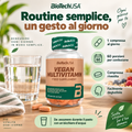 BioTechUSA Vegan Multivitamin 60 compresse, una compressa al giorno durante il pasto per una routine quotidiana semplice