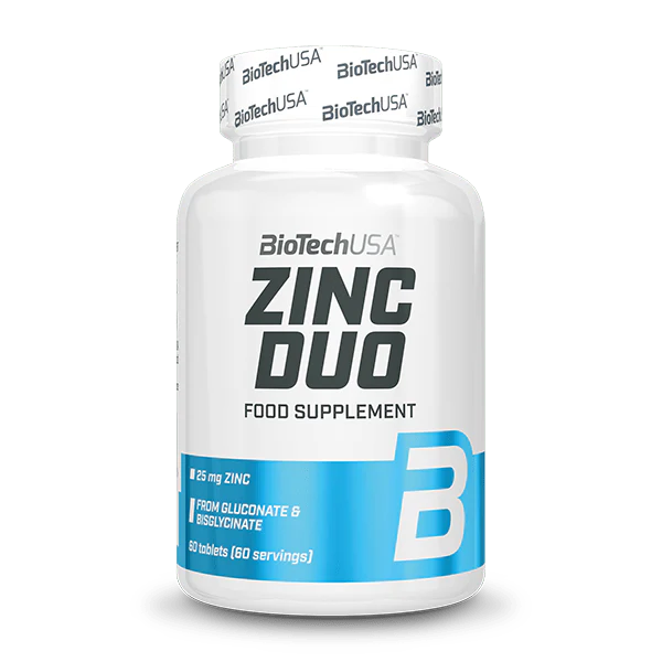 BioTechUSA Zinc Duo zinco gluconato e bisglicinato compresse 60 compresse