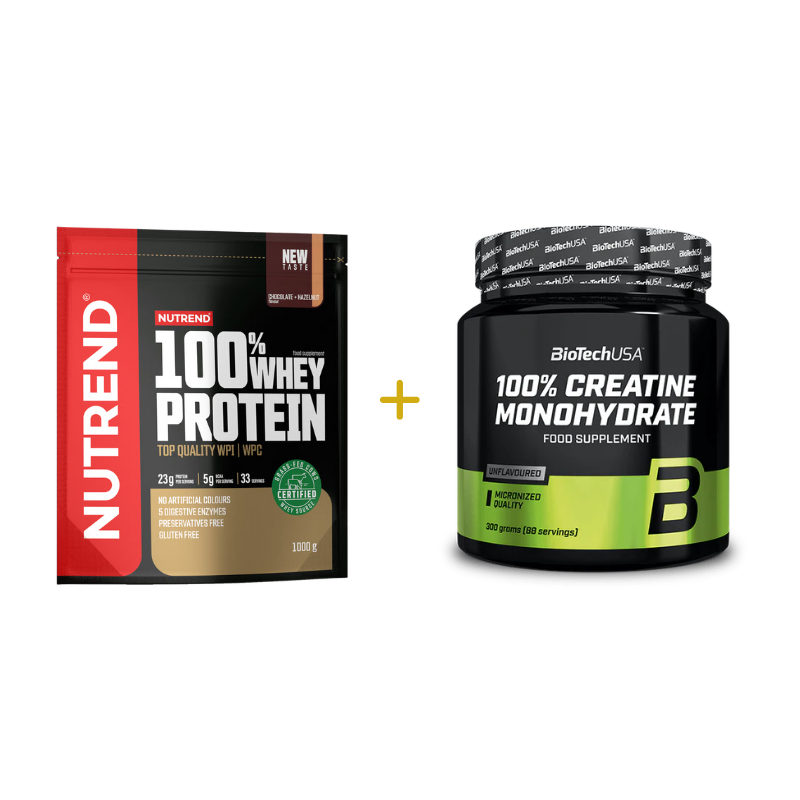 Nutrend Proteine Whey 1 kg + BioTechUSA Creatina Monoidrato 300 g