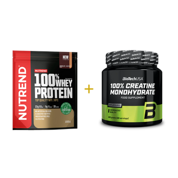 Nutrend Proteine Whey 1 kg + BioTechUSA Creatina Monoidrato 300 g