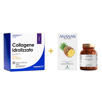 Yamamoto Collagene idrolizzato + PromoPharma Bromelina – Bundle Pelle Elastica e Drenante