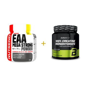 Nutrend EAA 300g + BiotechUSA Creatina Monoidrato 500g - Integratori per Performance Sportiva