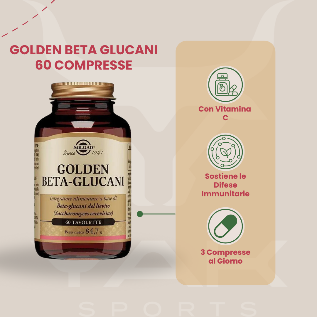 info Golden Beta Glucani 60 tav - Solgar