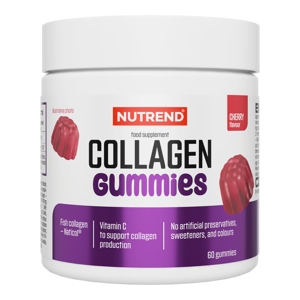 Nutrend Collagen Gummies collagene marino Naticol 60 caramelle gommose gusto ciliegia